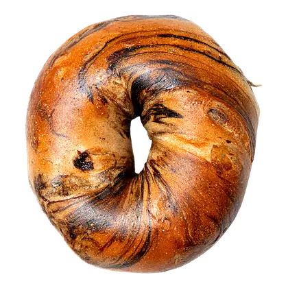 Hand-rolled cinnamon raisin bagel